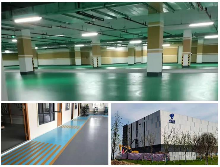 Epoxy self-leveling floor paint